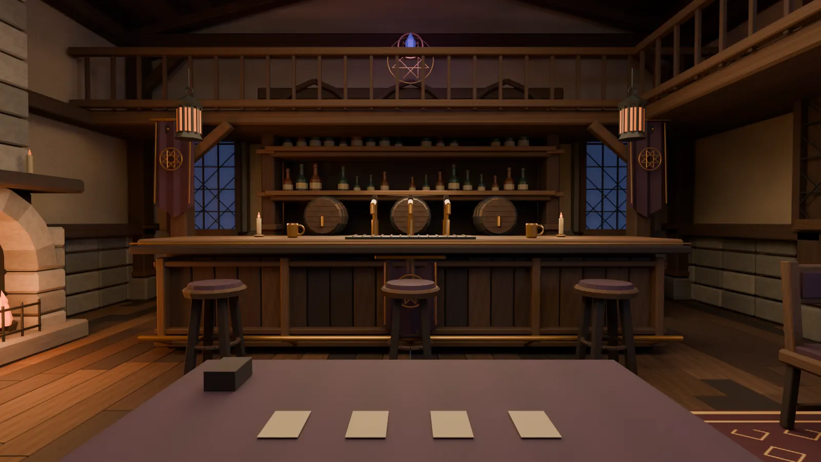 Interior de la taberna de VirtualTCG
